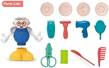 Cuts Stylist Hair Salon Tools Playset, Color Dough Sets