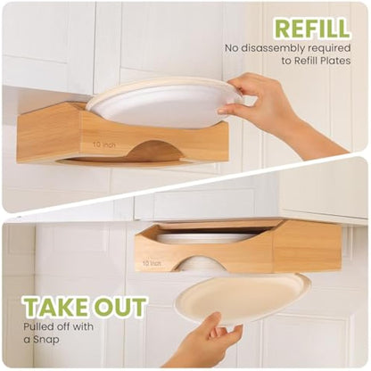 10-inch Paper Plate Dispenser Under Cabinet