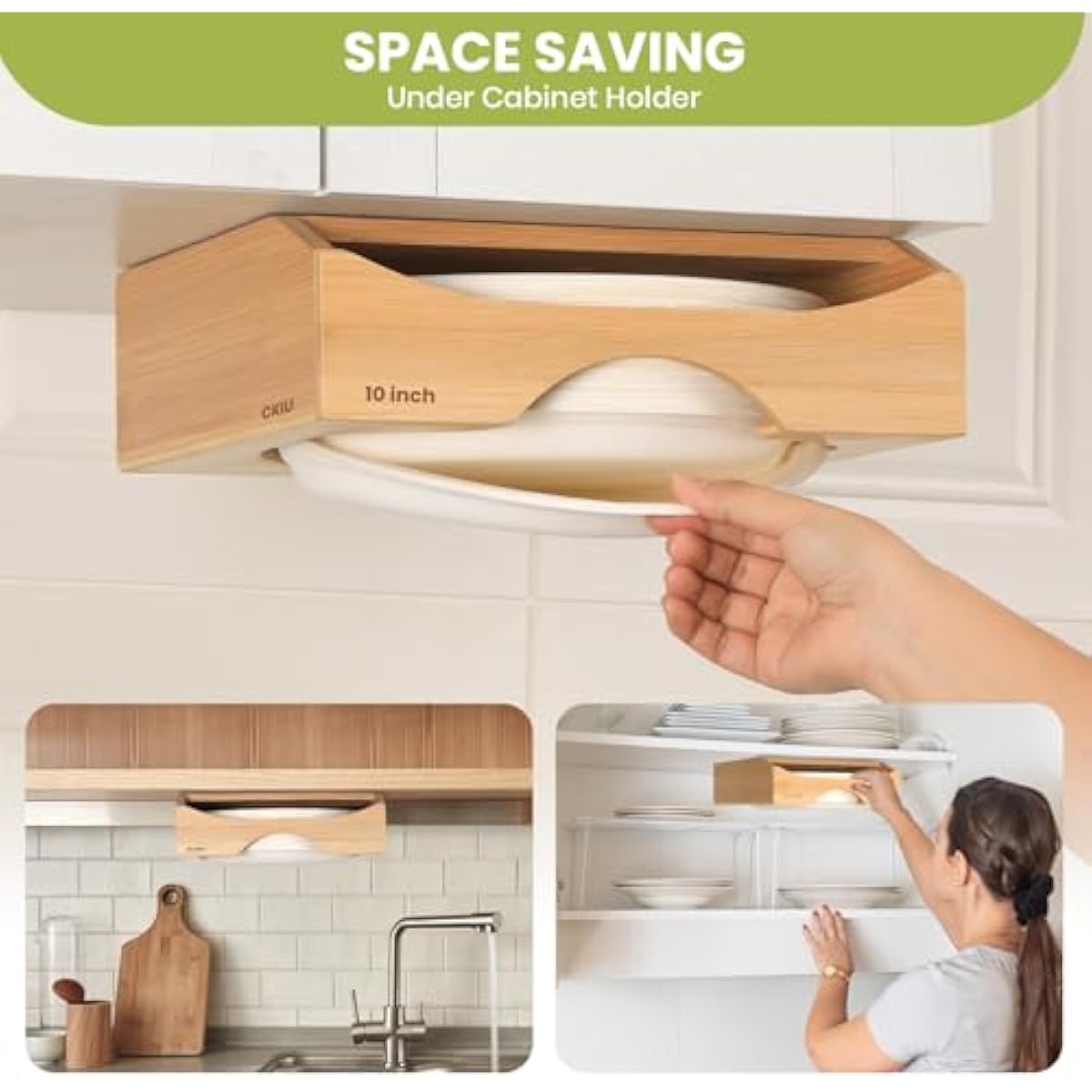 10-inch Paper Plate Dispenser Under Cabinet