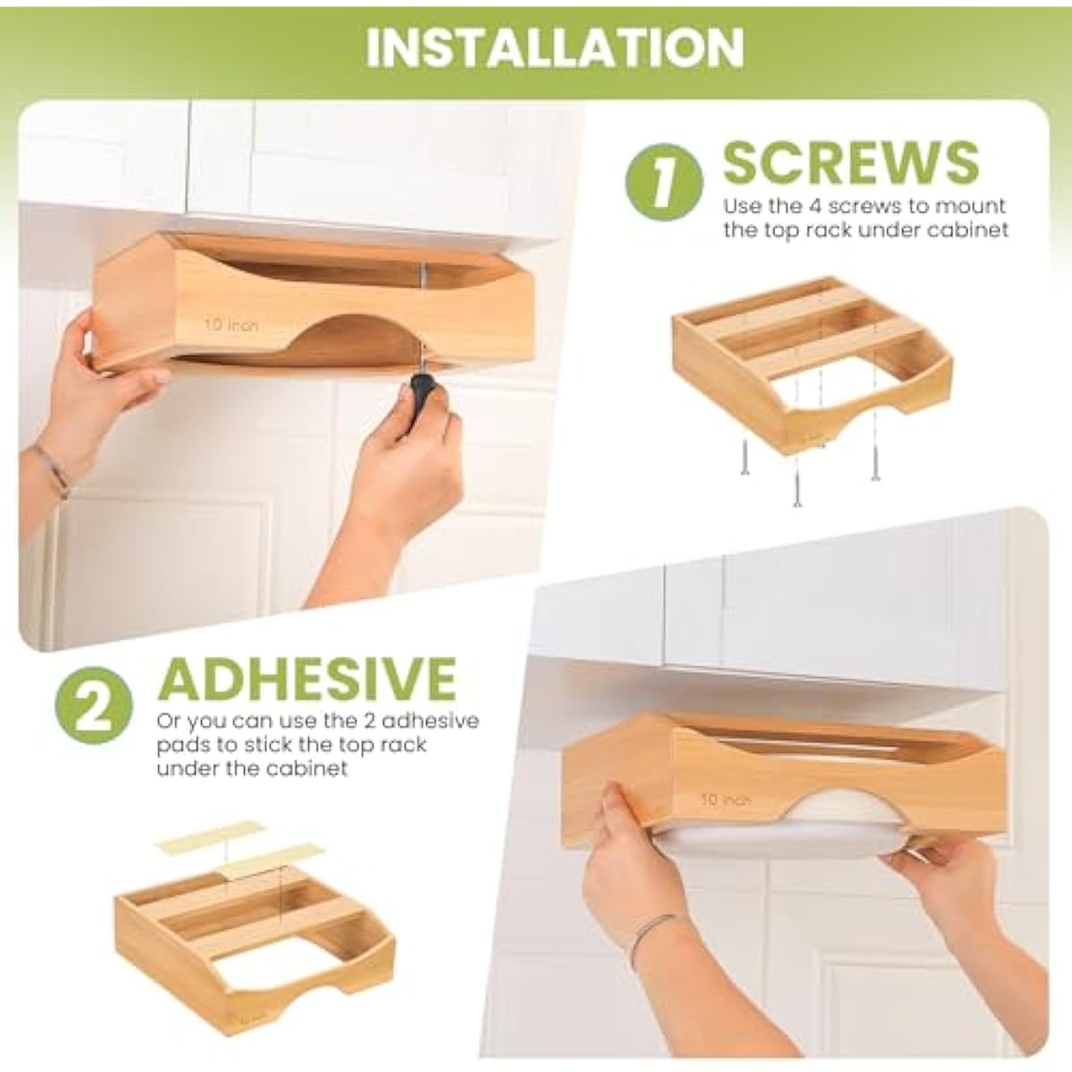 10-inch Paper Plate Dispenser Under Cabinet