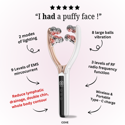 ✨Wireless Facial Massager – Portable Rechargeable Skin Lifting & Puffiness Reducer