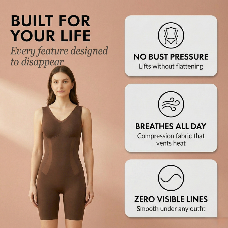 Contova™ – Seamless Tummy Control & Hip Lifting Bodysuit Shapewear + 50% OFF