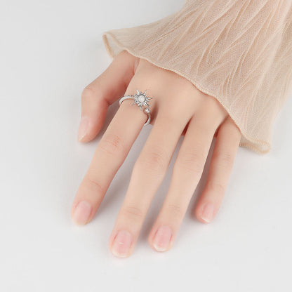 Adjustable Anxiety Sun Ring l Gold