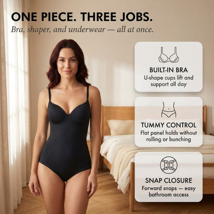 Cinchē™ – 3-in-1 Tummy Control Bodysuit with Built-In Bra & Butt Lift + 50% OFF
