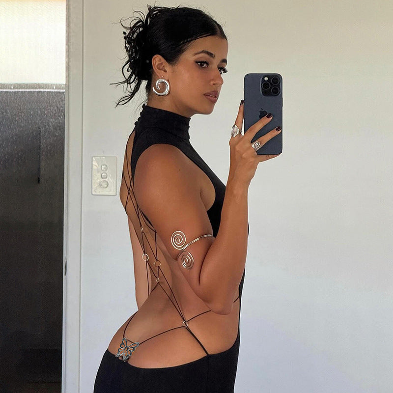 Noiréa™ Lace-Back Evening Dress