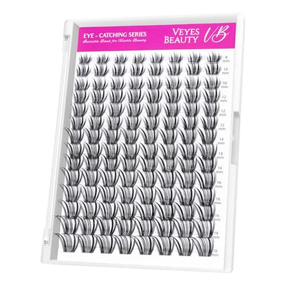 Eye-Catching Series Individual Cluster False Eyelashes 8-18mm