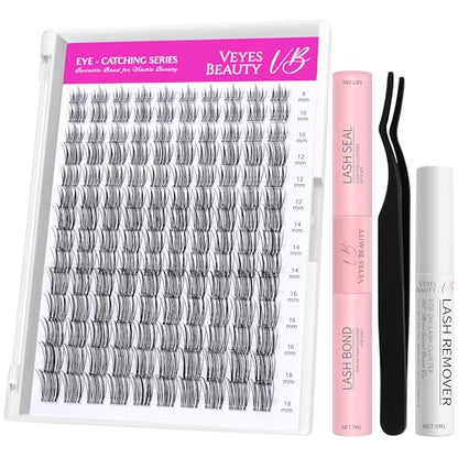 Eye-Catching Series Individual Cluster False Eyelashes 8-18mm