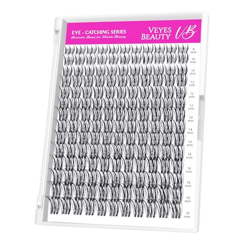 Eye-Catching Series Individual Cluster False Eyelashes 8-18mm