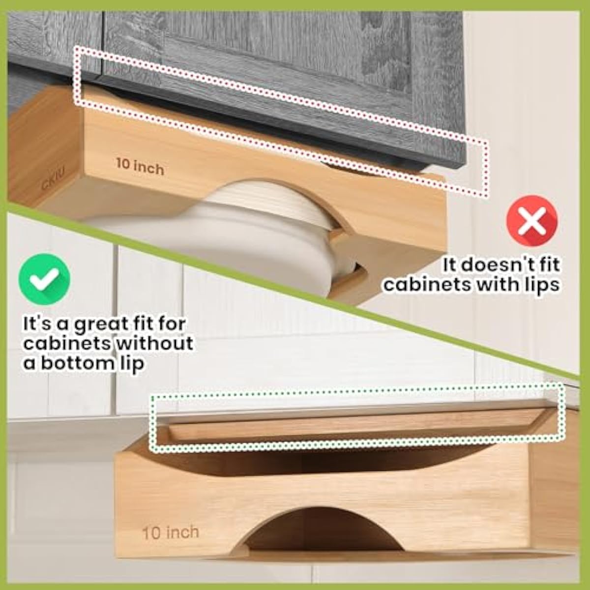 10-inch Paper Plate Dispenser Under Cabinet