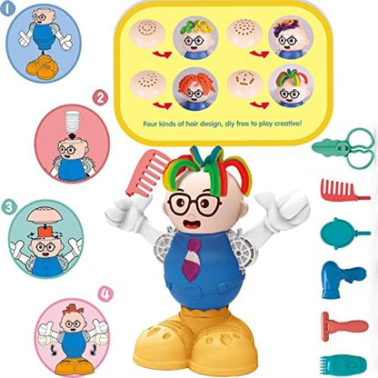 Cuts Stylist Hair Salon Tools Playset, Color Dough Sets