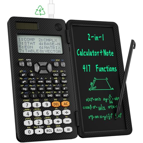 991ES MAX 417 Functions Scientific Calculator 4-Line Display Notepad