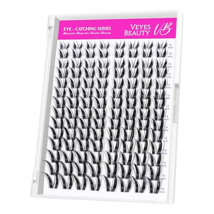 Eye-Catching Series Individual Cluster False Eyelashes 8-18mm