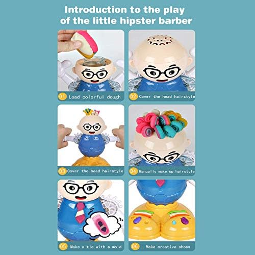 Cuts Stylist Hair Salon Tools Playset, Color Dough Sets