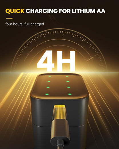 🔋 50% OFF NOW! ⚡ Rechargeable AA/AAA Lithium Battery – Long-Lasting, Fast Charging & Eco-Friendly 📦