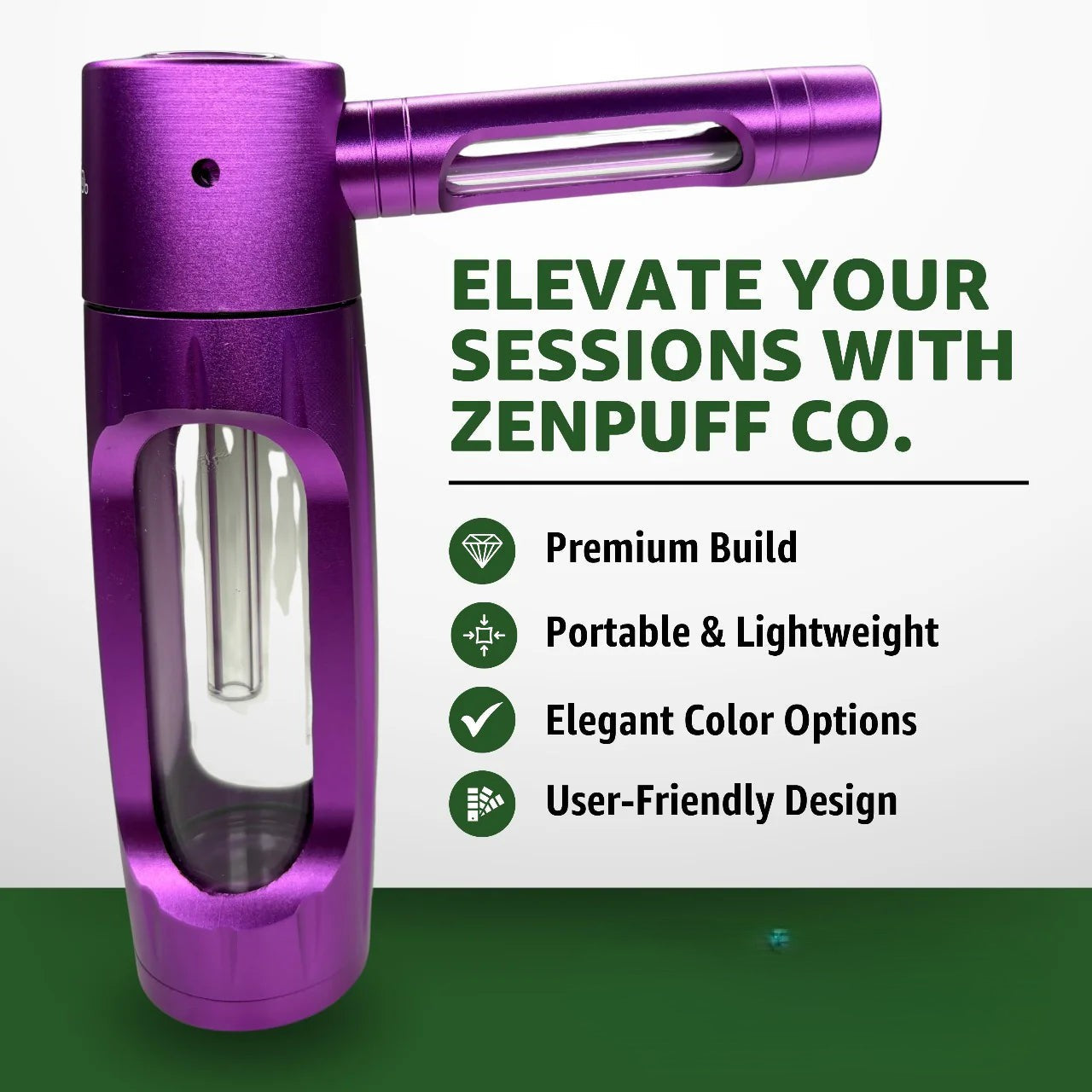 ZenPuff Bubbler - Cooler, Smoother Hits Instantly + 50% OFF