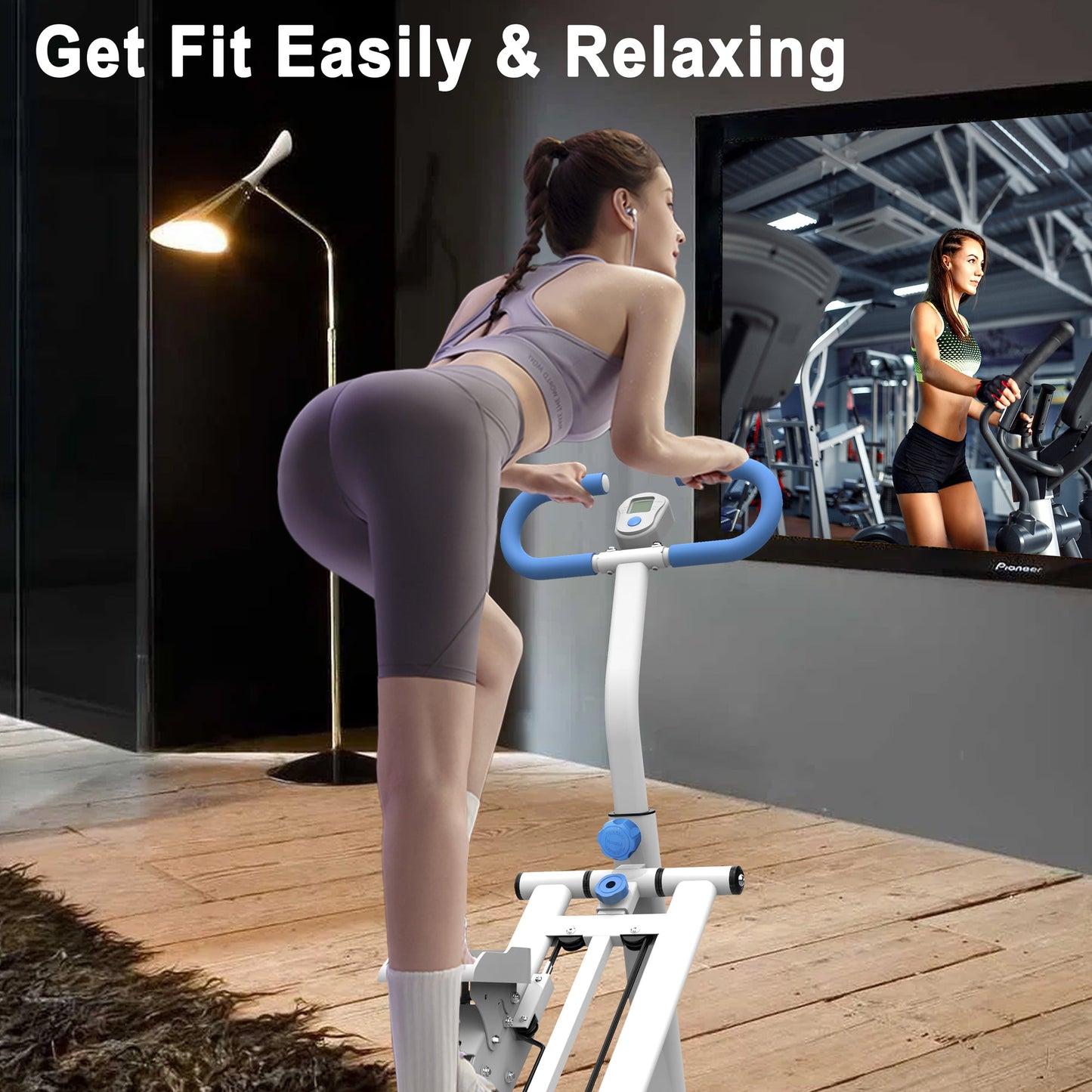 ProFit Foldable 3-in-1 Stair Stepper & Vertical Climber | Upgraded Resistance