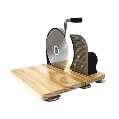 Classic manual bread slicer, 🍞thickness adjustable hand crank home bread slicer