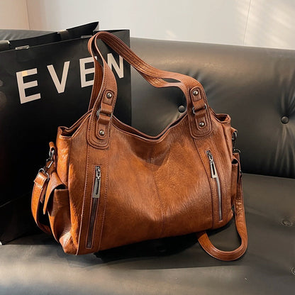 LuxeCarry™ - Leather Handbag