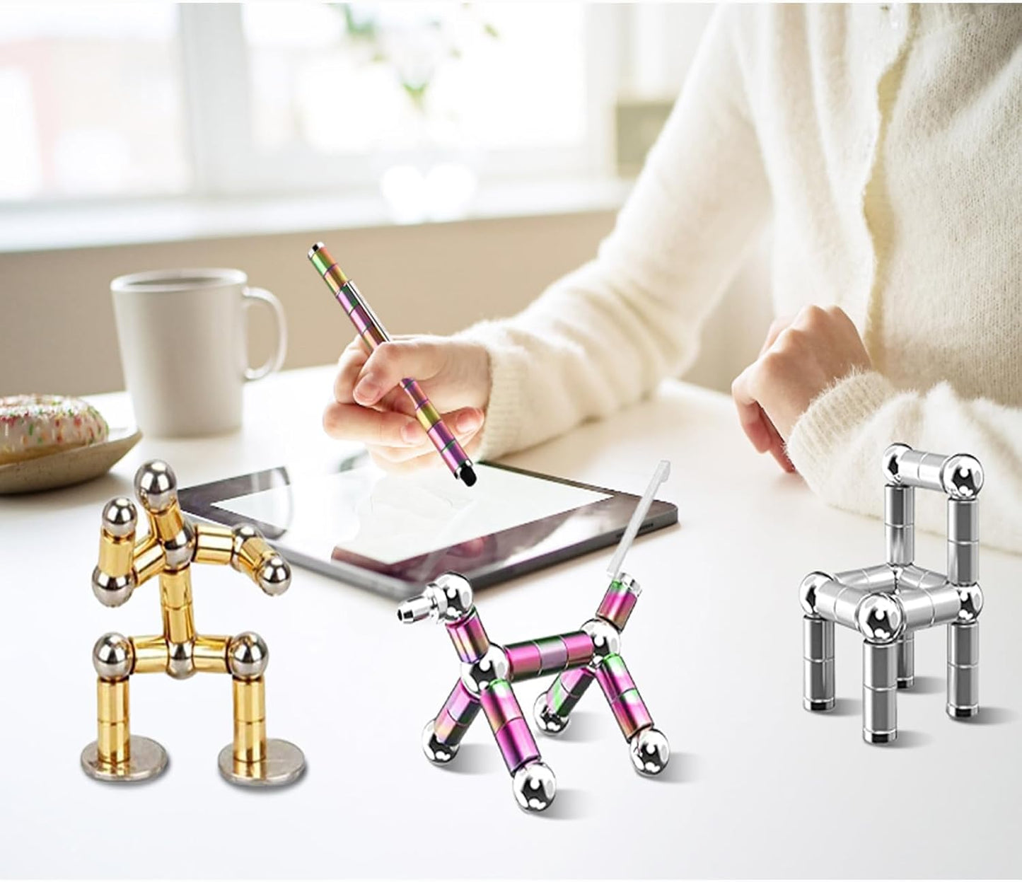 Magnetic fingertip pen, decompression magnetic pen fingertip toy pen