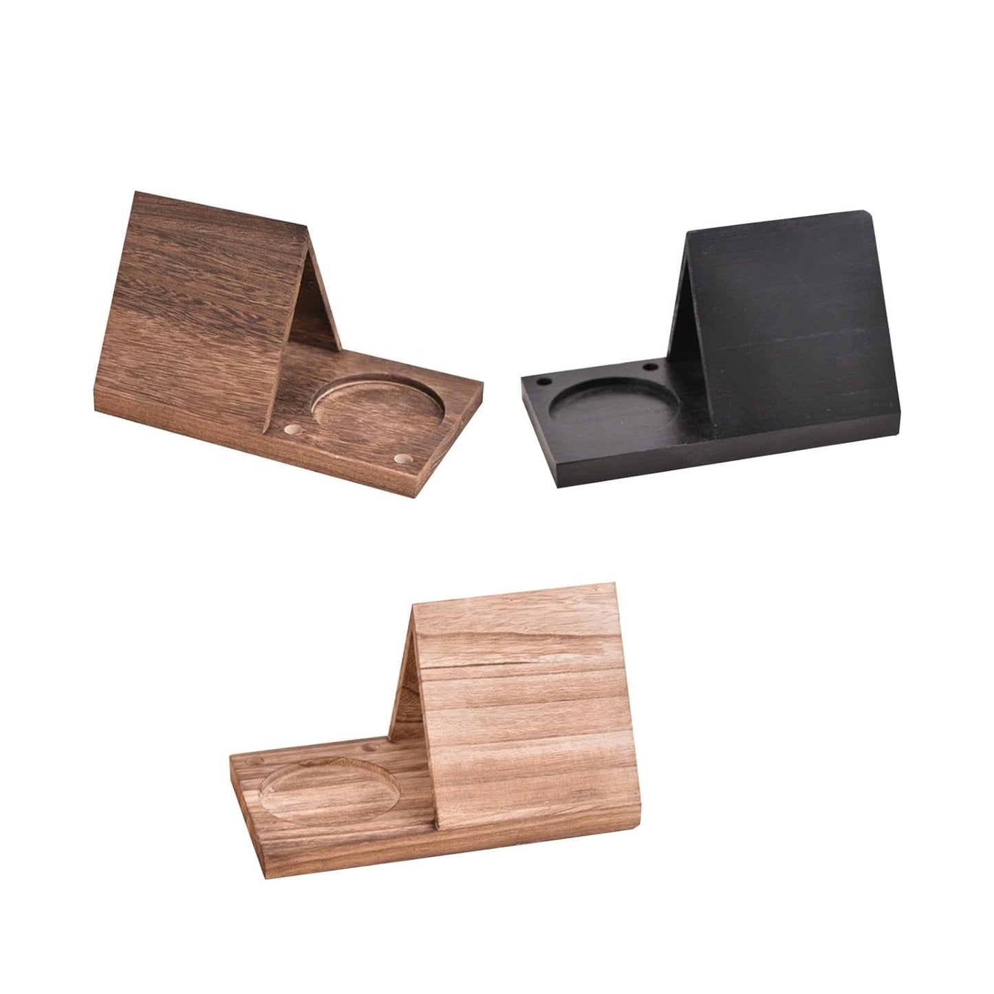 Book Holder with Drink Holder Wood Book Rest Bookcase for Living Room Office Brown