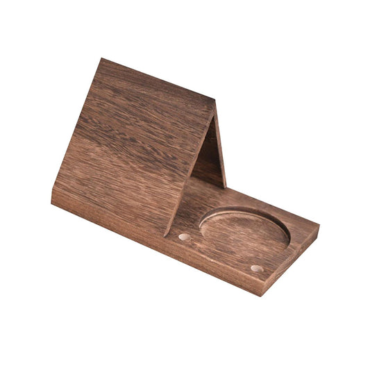 Book Holder with Drink Holder Wood Book Rest Bookcase for Living Room Office Brown