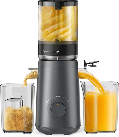 Caedrea Cold Press Juicer Machine – 5.3" Wide Feed Chute, High Juice Yield, Easy to Clean, BPA-Free