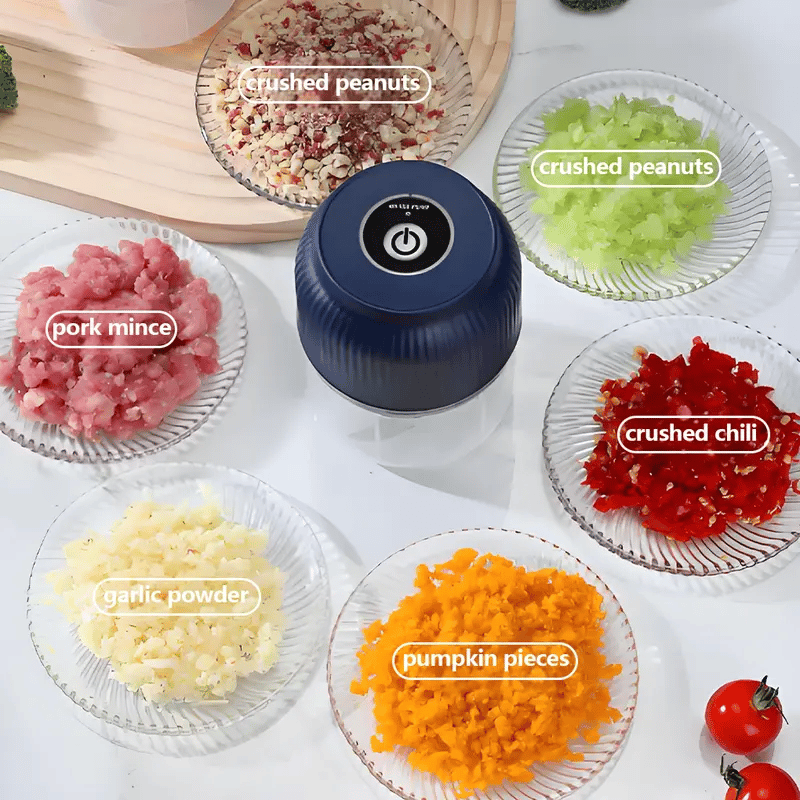 Maviglow™ – Cordless One-Button Mini Electric Garlic Chopper & Food Mincer 