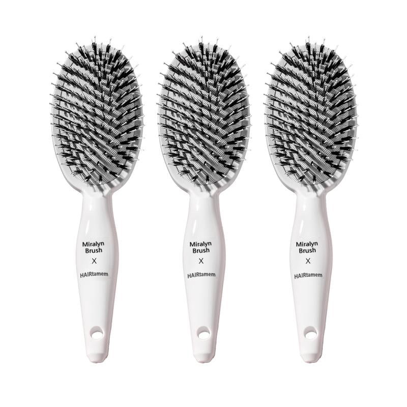 Viral World-Famous 5x Sold Out Paddle Brush - Smoother, Stronger, Shinier Hair - Boar Bristle Brush with Nylon Bristles and Microsphere Massaging Tips