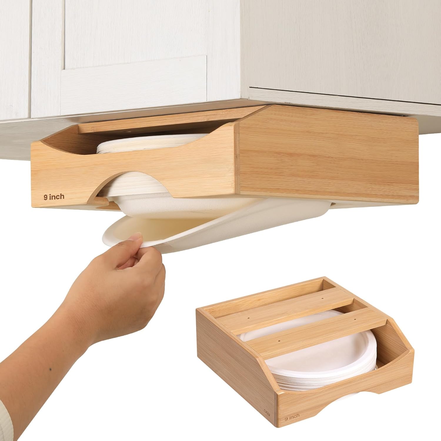 10-inch Paper Plate Dispenser Under Cabinet