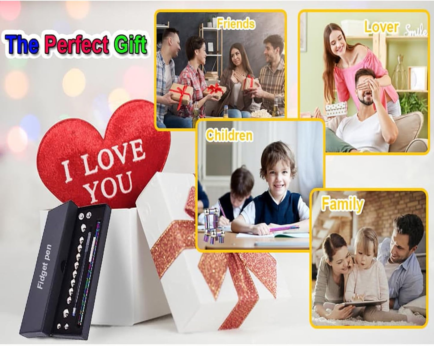 Magnetic fingertip pen, decompression magnetic pen fingertip toy pen