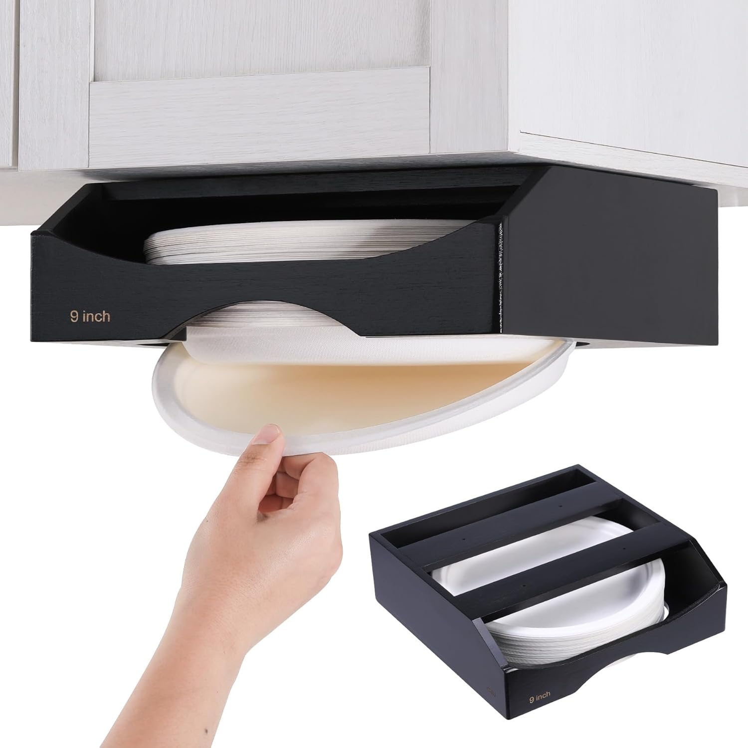 10-inch Paper Plate Dispenser Under Cabinet