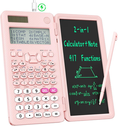 991ES MAX 417 Functions Scientific Calculator 4-Line Display Notepad