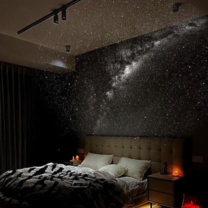 2-in-1 Galaxy Projector with Starry Sky Design and Night Light