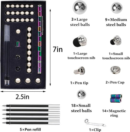 Magnetic fingertip pen, decompression magnetic pen fingertip toy pen