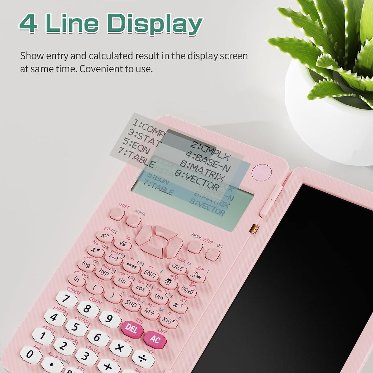 991ES MAX 417 Functions Scientific Calculator 4-Line Display Notepad