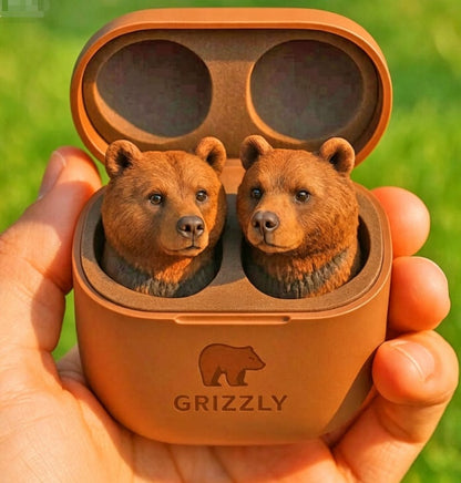 Cute Animal Shaped Bluetooth Earbuds-3D Stereo Animal Design | Wireless Earphones with Cartoon Charging Case
