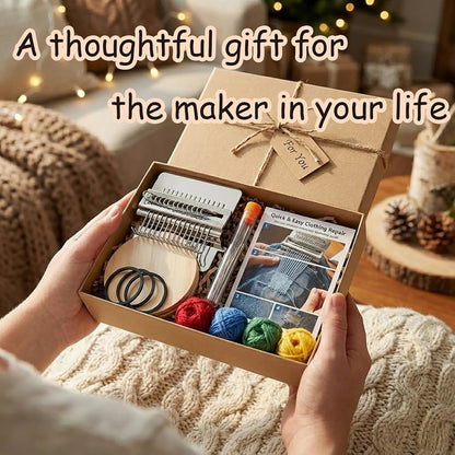 AWINQQY PatchMaker 2.0 Darning Loom Weaving Tool Kit