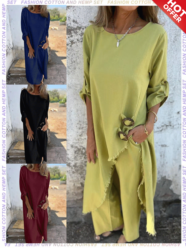 🎉2025 Women's Irregular Dress and Loose Fit Pants