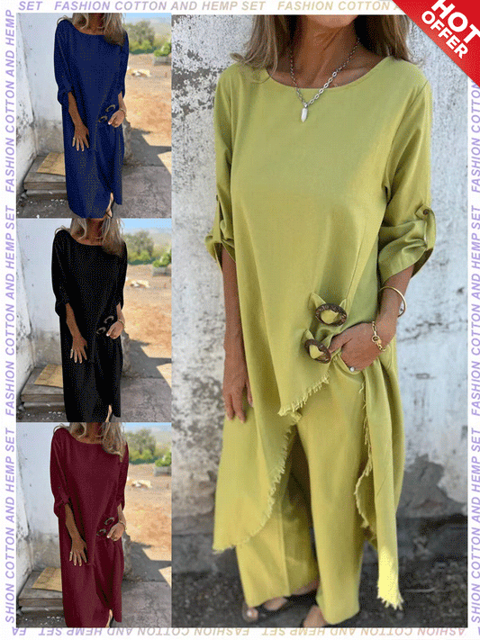 🎉2025 Women's Irregular Dress and Loose Fit Pants