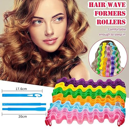 Waveformers™ 12pcs — Effortless, Damage-Free Curls That Turn Heads Instantly