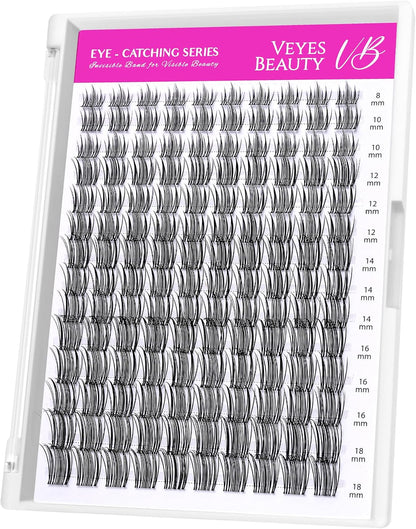 Eye-Catching Series Individual Cluster False Eyelashes 8-18mm