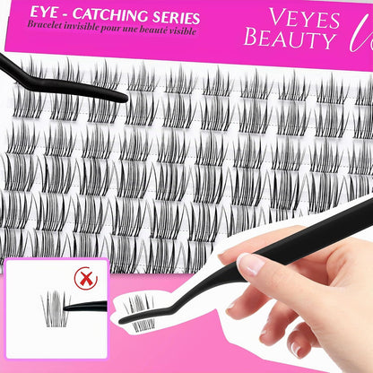 Eye-Catching Series Individual Cluster False Eyelashes 8-18mm