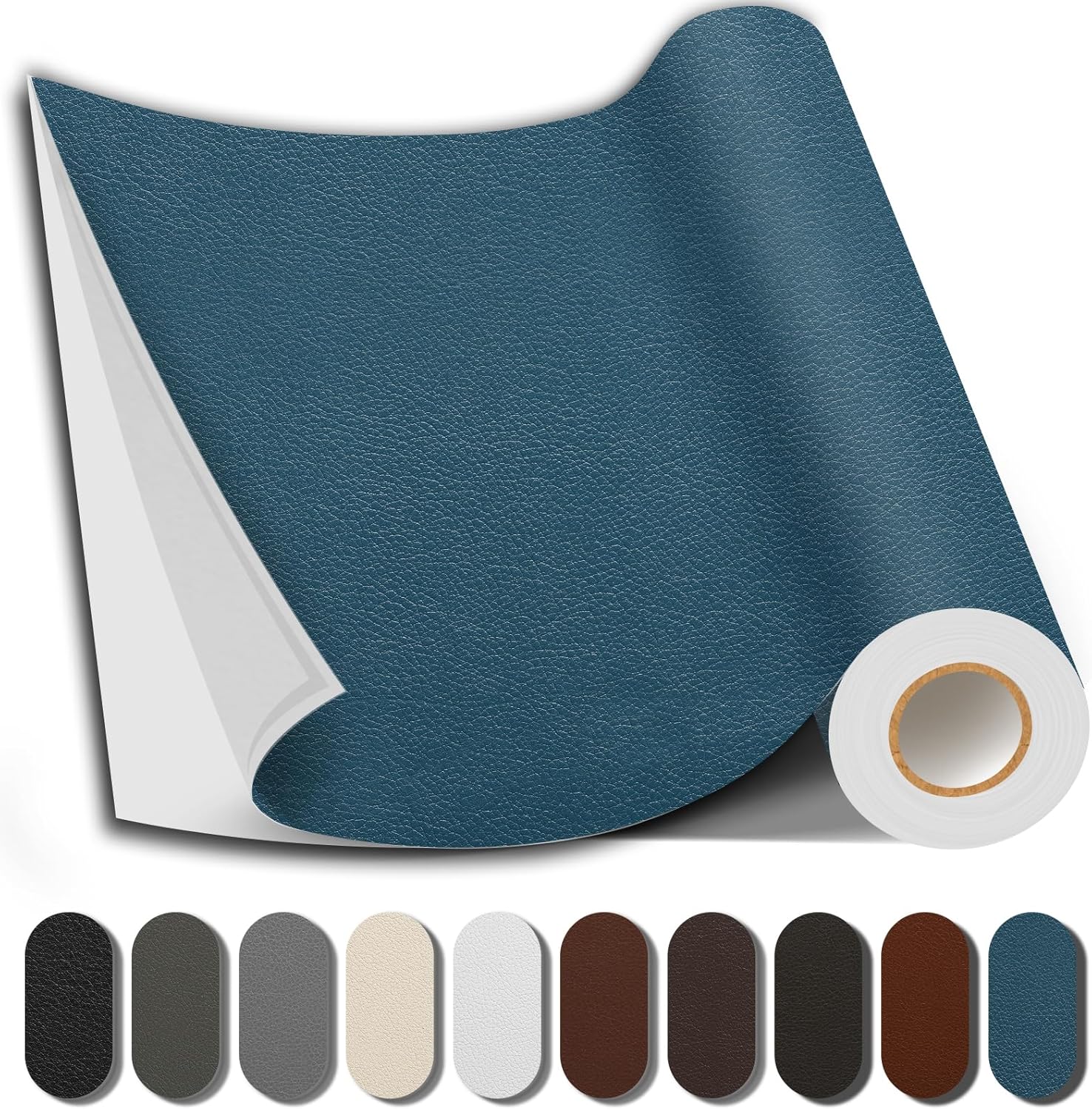 Caedrea Leather Repair Patch – 17x79" Self-Adhesive Waterproof Vinyl Patch for Couch, Furniture, Car Seats & Cabinets, Durable DIY Fix