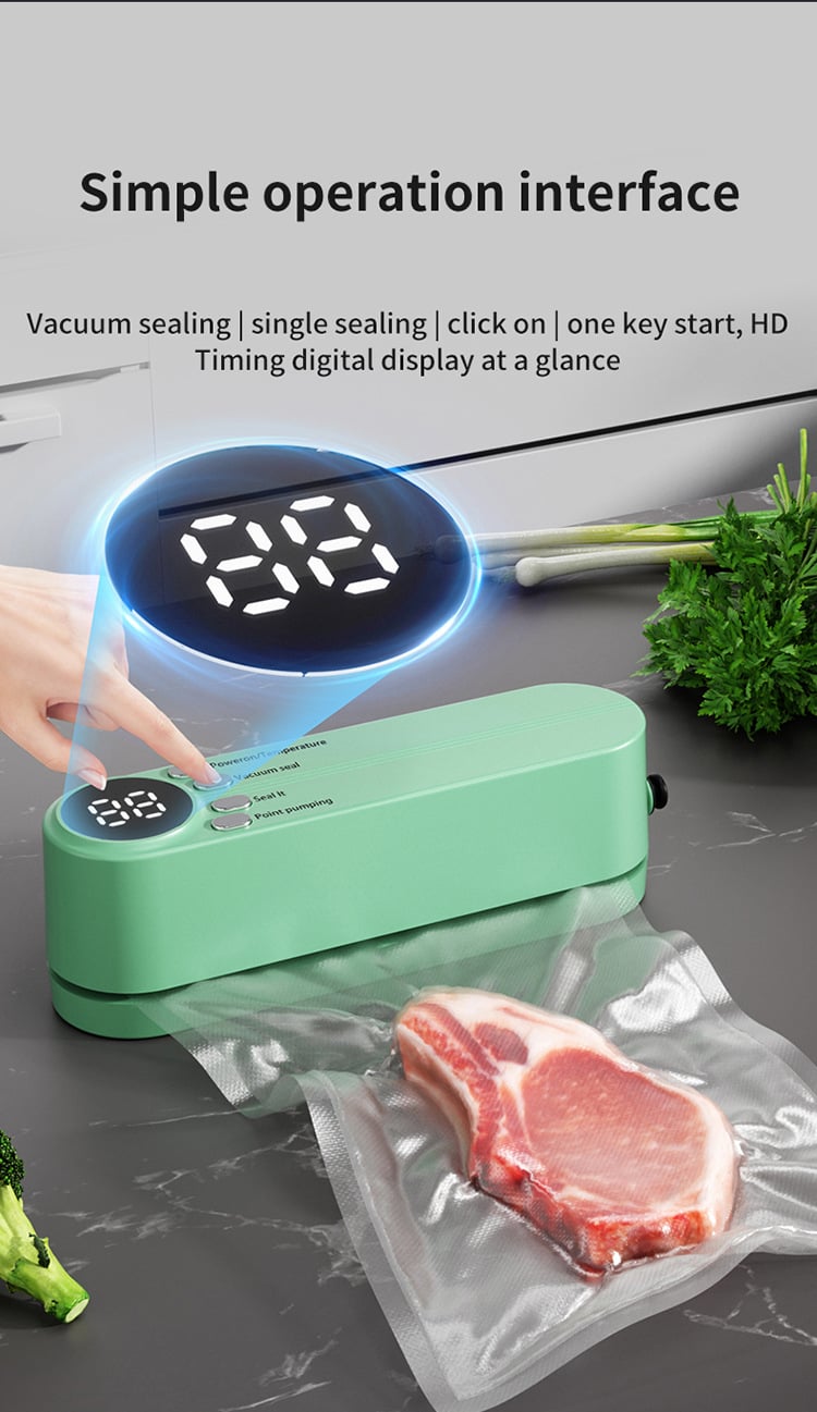 🥗 Keep Your Food Fresh ✨Mini Wireless Vacuum Sealer
