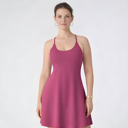 Glidform™ – Built-In Shorts, Pockets & Bra Support Athletic Dress + 50% OFF