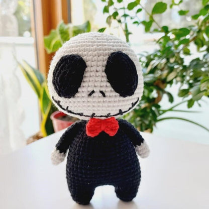Handmade Crochet Halloween Doll Decoration