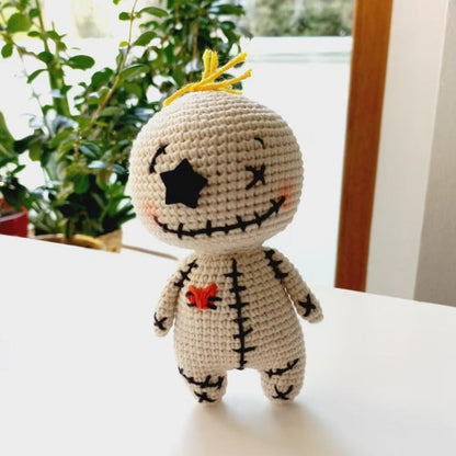 Handmade Crochet Halloween Doll Decoration