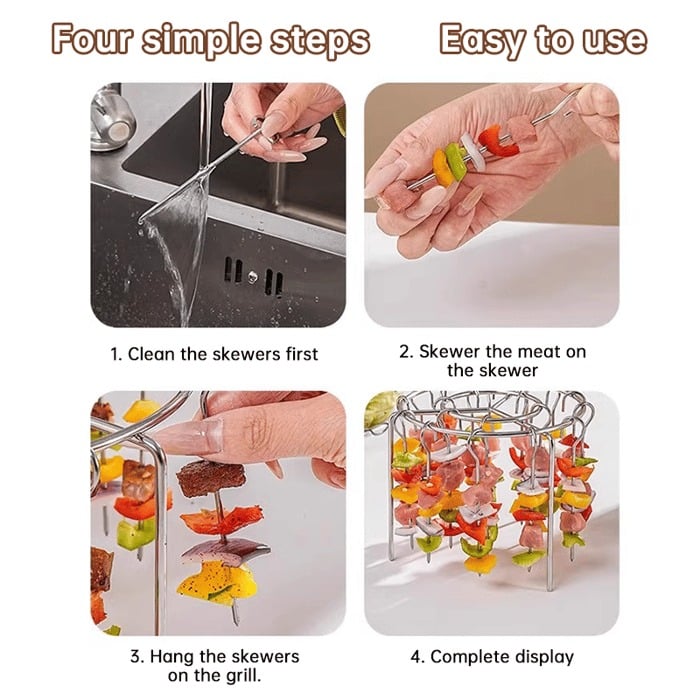 🥩Air Fryer Barbecue Grill Vertical Kebab Grill