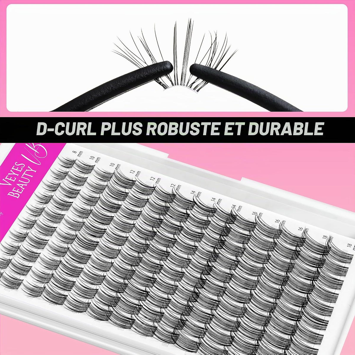 Eye-Catching Series Individual Cluster False Eyelashes 8-18mm