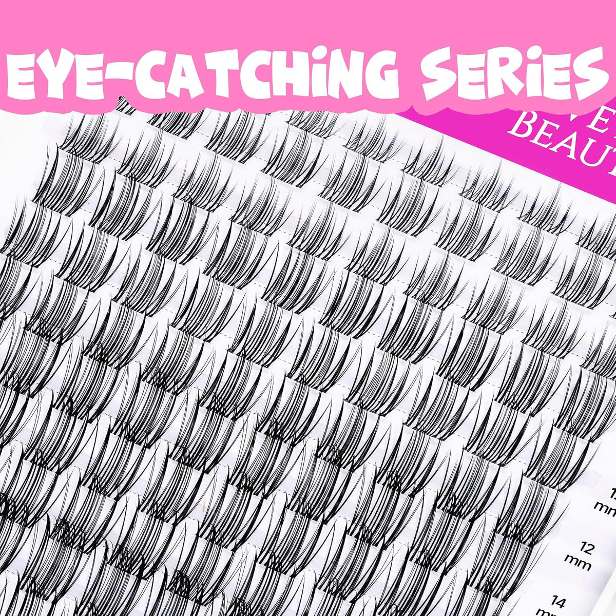 Eye-Catching Series Individual Cluster False Eyelashes 8-18mm